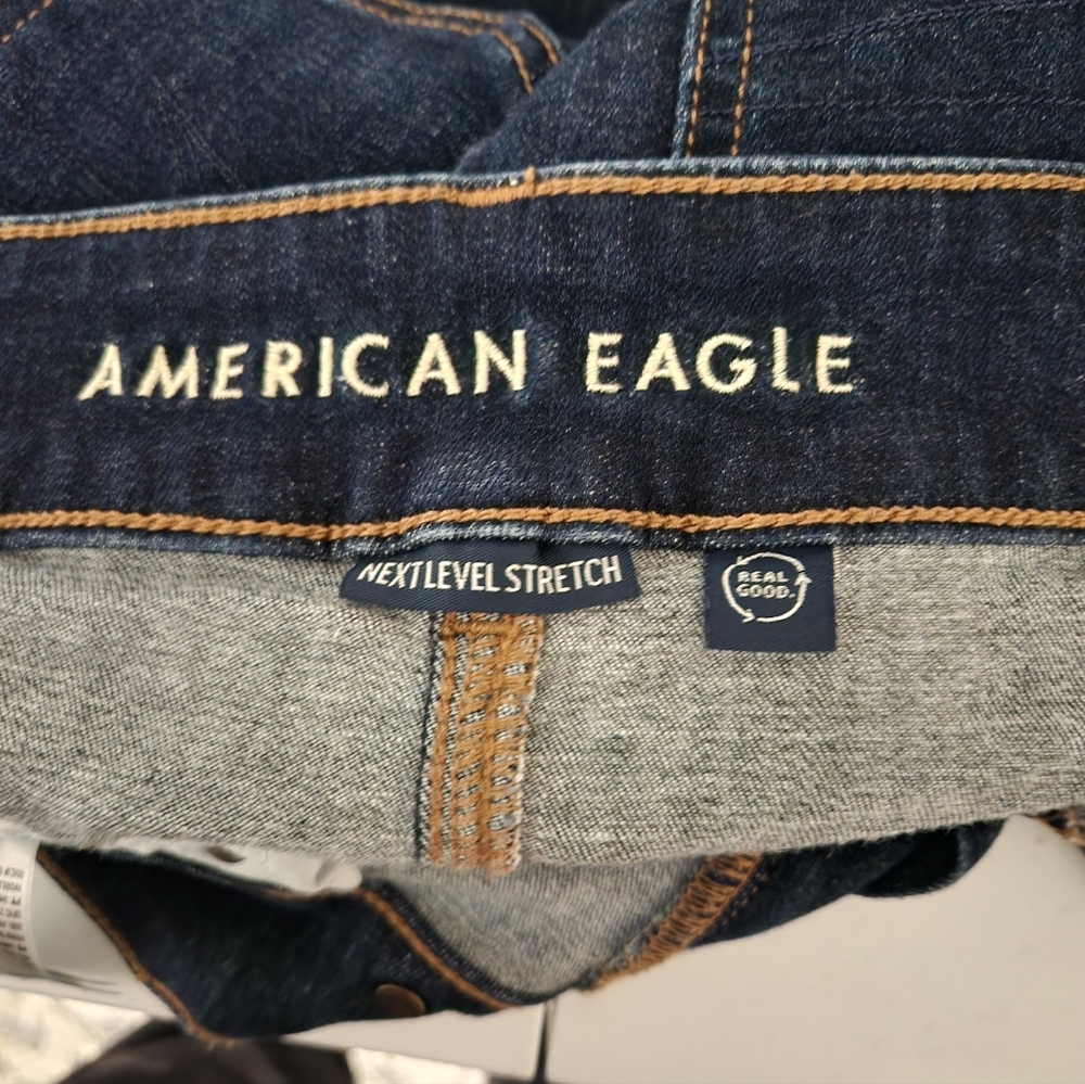 American Eagle Kick Boot Size 4 Dark Wash - Picture 4 of 8